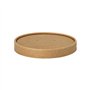 Deksel voor soepbeker Karton rond Ø 11,5cm x 1,6cm Bruin - Horecavoordeel.com