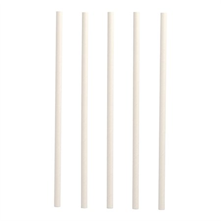 Milkshake rietjes Papier Pure Ø 8mm x 25cm Wit