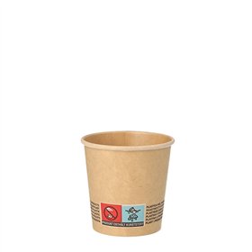 Koffiebekers 100ml Karton Ø 6 x 6cm Bruin