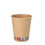 Koffiebekers 200ml Karton Ø 8 x 9,2cm Bruin