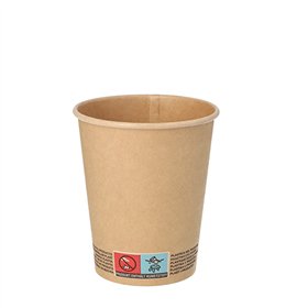 Koffiebekers 200ml Karton Ø 8 x 9,2cm Bruin