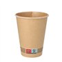 Koffiebekers 300ml Karton Ø 9 x 11cm Bruin