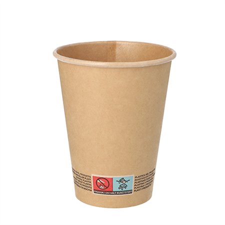 Koffiebekers 300ml Karton Ø 9 x 11cm Bruin - Horecavoordeel.com