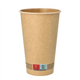 Koffiebekers 400ml Karton Ø 9 x 13,9cm Bruin