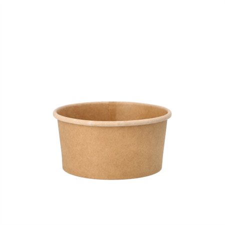 Soepbekers Karton rond 180ml Ø 9,8cm x 4,9cm Bruin 100% Fair