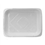 Menubakken topseal Karton rechthoekig 1200ml 4,2cm x 18,9cm x 24,8cm Wit