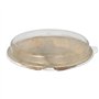 Borden palmblad 2-vaks 300ml Ø 23cm x 5,3cm met RPET deksels