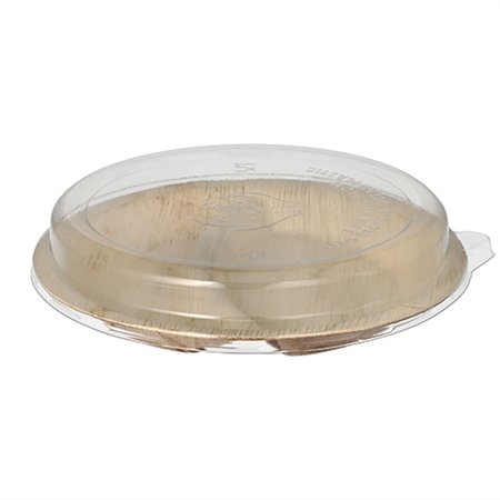 Borden palmblad 2-vaks 300ml Ø 23cm x 5,3cm met RPET deksels - Horecavoordeel.com