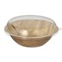 Schalen Palmblad rond 800ml Ø 21cm x 8,5cm met RPET deksels - Horecavoordeel.com