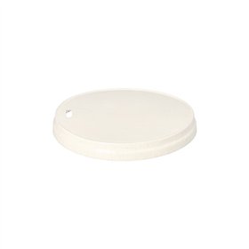 Deksels voor drinkbekers Karton Ø 9cm Wit - Horecavoordeel.com
