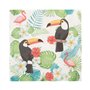 Servetten 3-laags 1/4 vouw 33cm x 33cm Toucans - Horecavoordeel.com