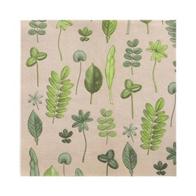 Servetten 3-laags 1/4 vouw 33cm x 33cm Botanical Fantasy - Horecavoordeel.com