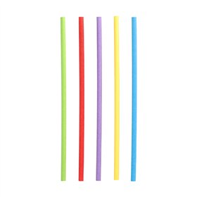 Drinkrietjes Papier Ø 6mm x 20cm kleuren assortiment
