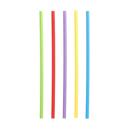 Drinkrietjes Papier Ø 6mm x 20cm kleuren assortiment