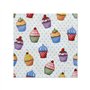 Servetten 3-laags 1/4 vouw 25cm x 25cm Cupcakes