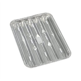 Grillschalen Aluminium rechthoekig 1,4cm x 16,3cm x 22,7cm