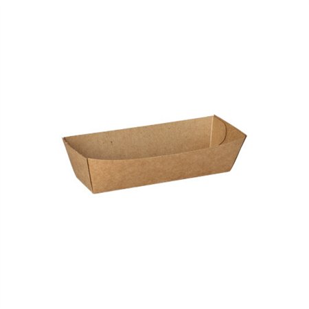 Snackbakje Karton Pure 3cm x 3,3cm x 10,5cm Bruin