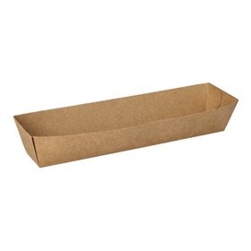 Snackbakje Karton Pure 3cm x 3,3cm x 18,5cm Bruin
