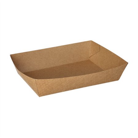 Snackbakje Karton Pure 4cm x 11cm x 16cm Bruin