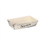 Patatbakje Karton van verse houtvezels 3,5cm x 7cm x 12cm Wit Newsprint