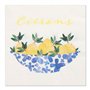 Servetten 3-laags 1/4 vouw 33cm x 33cm Citrons - Horecavoordeel.com