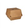 Hamburgerboxen klein Karton 9 x 9 x 7,8cm Bruin 100% FAIR