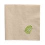 Servetten 2-laags 1/4 vouw 33cm x 33cm Natuur ongebleekt