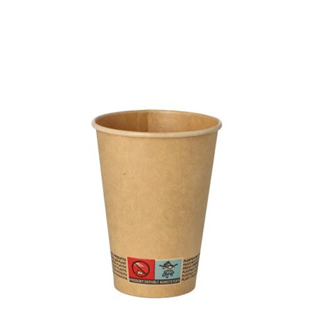 Koffiebekers 180ml Karton Ø 7 x 9,2cm Bruin