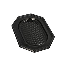 Catering serveerschalen PET 21cm x 29cm Zwart