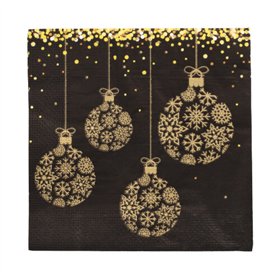 Servetten 3-laags 1/4 vouw 33cm x 33cm Boules Baroque