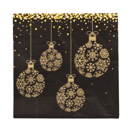Servetten 3-laags 1/4 vouw 33cm x 33cm Boules Baroque