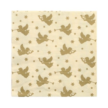 Servetten 3-laags 1/4 vouw 33cm x 33cm Angelots - Horecavoordeel.com
