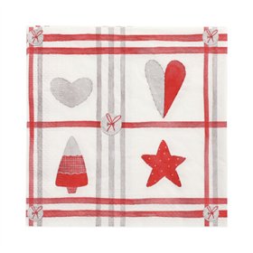 Servetten 3-laags 1/4 vouw 33cm x 33cm Sewings - Horecavoordeel.com