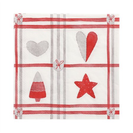 Servetten 3-laags 1/4 vouw 33cm x 33cm Sewings - Horecavoordeel.com