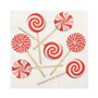 Servetten 3-laags 1/4 vouw 33cm x 33cm Sweets - Horecavoordeel.com