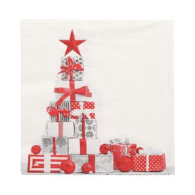 Servetten 3-laags 1/4 vouw 33cm x 33cm Cadeaux - Horecavoordeel.com
