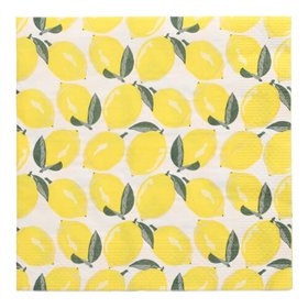 Servetten 3-laags 1/4 vouw 33cm x 33cm Citrus - Horecavoordeel.com