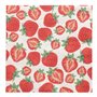 Servetten 3-laags 1/4 vouw 33cm x 33cm Aardbeien - Horecavoordeel.com