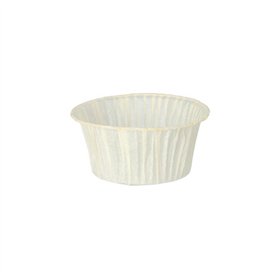 Bakvormpjes Ø 5cm x 3,2cm Wit