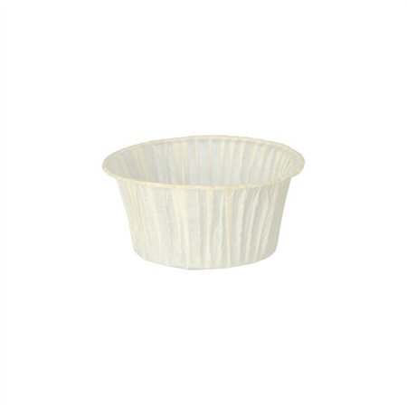 Bakvormpjes Ø 5cm x 3,2cm Wit - Horecavoordeel.com