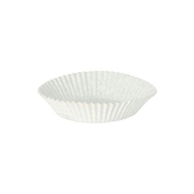 Bakvormpjes rond Ø 6,5cm x 2cm Wit