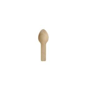 Fingerfood Amuse - Lepels hout Pure 7,6cm Natuur