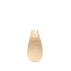Fingerfood Amuse - Sporks hout Pure 8,2cm Natuur
