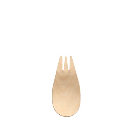 Fingerfood Amuse - Sporks hout Pure 8,2cm Natuur