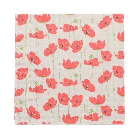 Servetten 3-laags 1/4 vouw 33cm x 33cm Maja