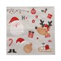 Servetten 3-laags 1/4 vouw 33cm x 33cm Vrolijk Kerstfeest - Horecavoordeel.com