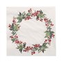 Servetten 3-laags 1/4 vouw 33cm x 33cm Holly Crown