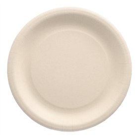 Borden van agrarisch restmateriaal Pure rond Ø 23cm Wit