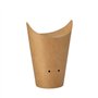 Friet Cones Kraft Karton rond Ø 6cm x 14cm Bruin small - Horecavoordeel.com