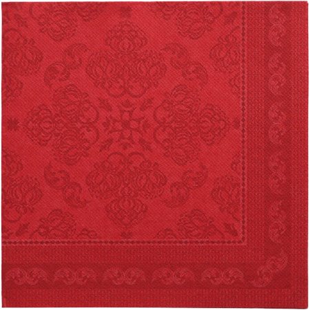 Servetten ROYAL Collection 1/4 vouw 40cm x 40cm Bordeaux Arabesque